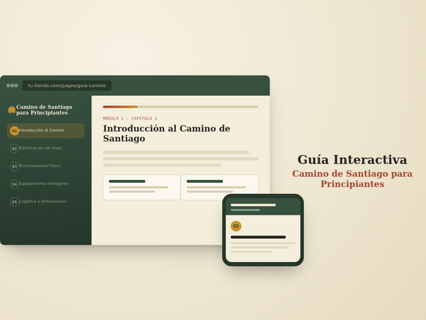 Guía Interactiva — Camino de Santiago para Principiantes